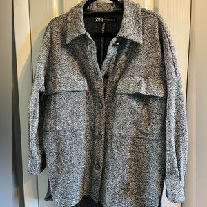 Zara herringbone shacket!